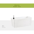 thumbnail image 5 of Macetas blancas para plantas y flores, orificio de drenaje y platillo, 2 paquetes de macetas pequeñas y ligeras de resina para interiores y exteriores, 5 of 5