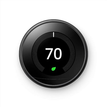 Open Box Google Nest Learning Thermostat T3018US - MIRROR BLACK