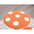 thumbnail image 2 of Vibrant Life 24.5" Mushroom Design Cat Tree with Perch, Scratcher and Grooming Brush, Orange/Green, 2 of 10