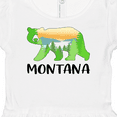 thumbnail image 4 of Inktastic Montana Lake and Trees in Bear Silhouette Girls Baby Dress, 4 of 5