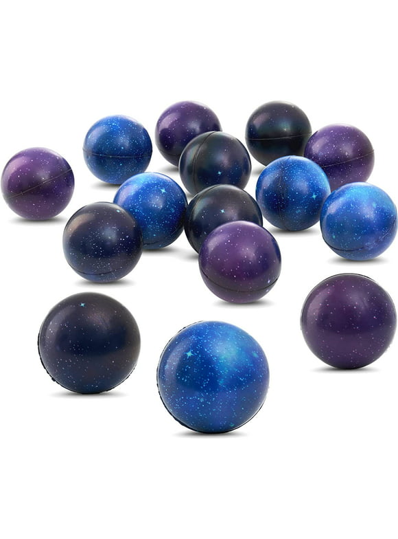 Stress 2.5'' Balls for Kids and Adults - Outer Space Starlight Galaxy Design