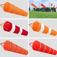 thumbnail image 5 of CHENGSI Red White Airport Windsock Rip-Stop Polyester Wind Measurement Sock Bag with Reflective Belt for Meteorology Chemicals Agriculture Industries 60cm, 5 of 9