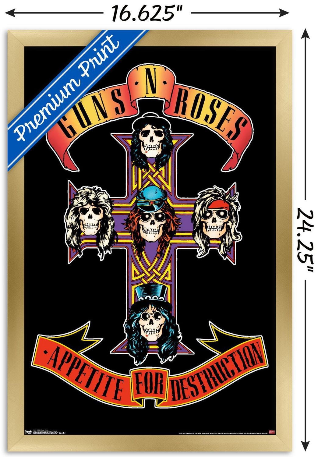 Guns N' Roses - Cross Wall Poster