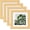 Natural Wood, variant on 8x8 Picture Frames 4 PCS - Made of Solid Wood Covered by Plexiglass for Table Top Display and Wall Mounting Photo Frame for Pictures 4x4/6x6 with Mat White