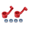 thumbnail image 1 of Bloques de dirección RC de aleación de aluminio, diseño poroso que reduce la vibración, piezas de coche prácticas para ECX 2WD 1/10, 2 uds., 1 of 8