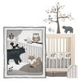 thumbnail image 2 of Lambs & Ivy Woodland Forest Animal Nursery 5-Piece Baby Crib Bedding Set - Gray, 2 of 9