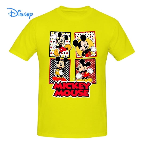 Disney Mickey Mouse T shirt Harajuku Short Sleeve T-shirt 100% Cotton Graphics Tshirt Brands Tee Top3XL Gao Jinjia LED