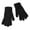 Black, variant on Womens Plush Lined Thermal Winter Riding Gloves Knit Comfort Fit Outdoor Cold Weather Protection