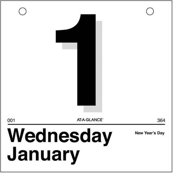 At-A-Glance Products B1250165 Today is Daily Wall Calendar Refill - 6 x 6 in. - January to December - 2025