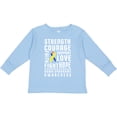 thumbnail image 3 of Inktastic Down Syndrome Awareness Strenth Courage Support Boys or Girls Long Sleeve Toddler T-Shirt, 3 of 5