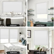 LazBlinds No Tools No Drill Cordless Cellular Shades, Blackout Light Blocking Honeycomb Shades for Home, Thermal Insulation Blinds for Windows, 22 W x 36 H, White