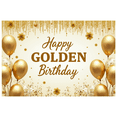 thumbnail image 3 of Golden Glitter Happy Birthday Banner Party Decoration Backdrop for Birthday Parties Photography Props Photo Booth Backgrounds Celebrations, 3 of 8