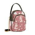 thumbnail image 7 of FORMRS Crossbody Bag for Women Quilted Travel Shoulder Cell Phone Purse with Chain Strap Handbag, Bunny Love Blooms, 7 of 7