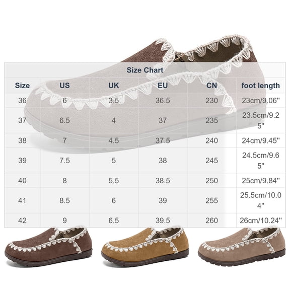 E-183 Khaki Comfortable Suede Flats Womens Round Toe Lace Up Slip On Casual Loafers Walking Work