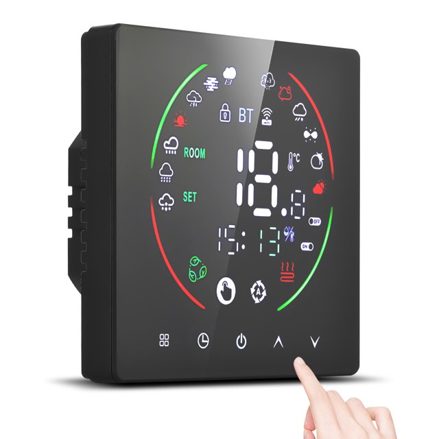 Smart Thermostat for Home 3A Water Heating Weekly Programmable Temperature Controller LCD Display Digital Intelligent Wall Thermostat