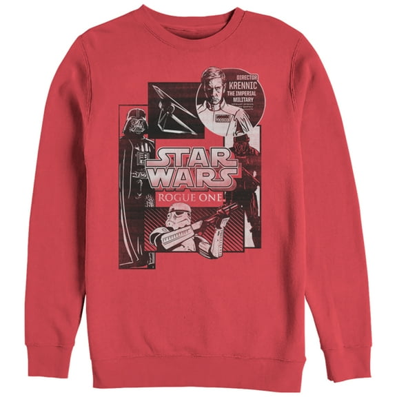 Men's Star Wars Rogue One Imperial Military Sweatshirt Red Small
