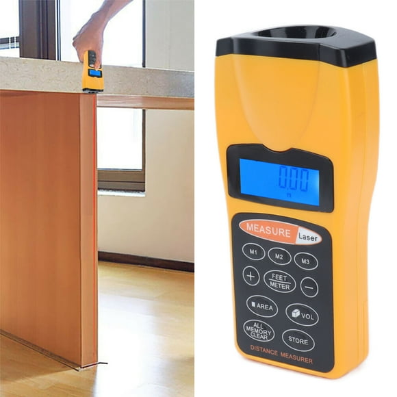 Distance Meter, Handheld Real Time Measure Portable High Accuracy Rangefinder for Outdoor for Indoor for Woodworking