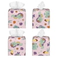 thumbnail image 2 of Lsque Fish Seahorse Printed Tissue Box Cover Holder, Facial Paper Organizer Dispenser,Square with Bottom Belt, PVC Leather Decorative Organizer, 2 of 8
