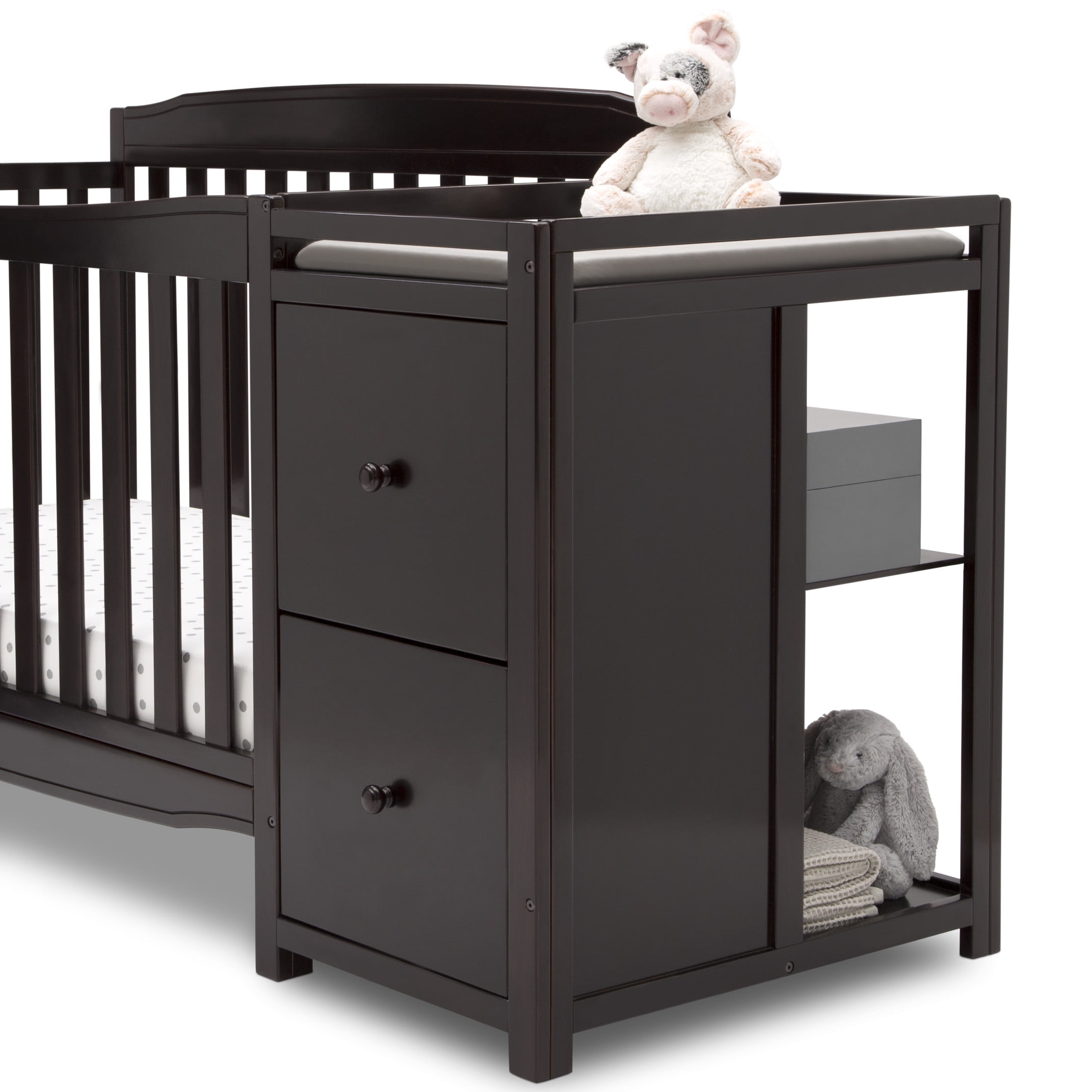 Delta baby crib top with changing table
