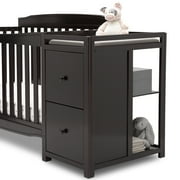 Delta Children Mason Convertible 6-in-1 Baby Crib and Changer, Dark Chocolate