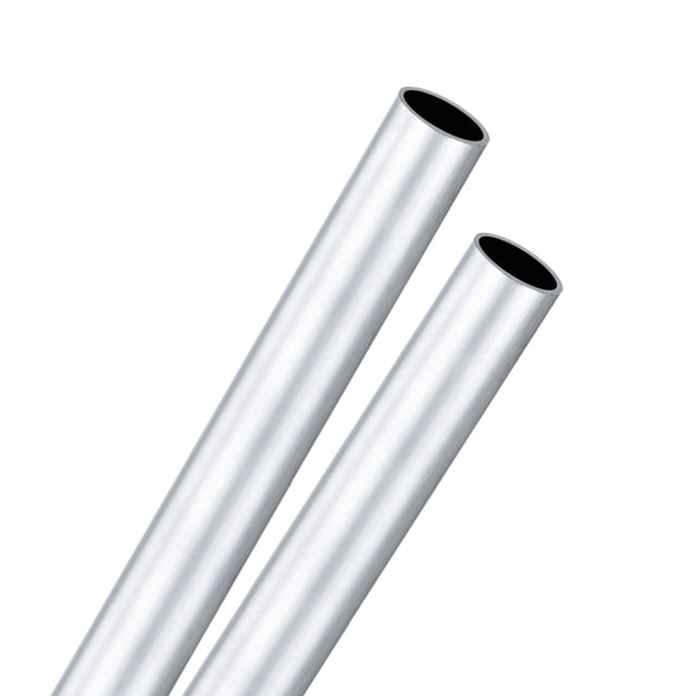 Tubo redondo de aluminio 6063 de 2 piezas, 25mmx27mm(IDxOD) Longitud de 300mm