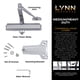 thumbnail image 3 of LYNN HARDWARE Cierrapuertas comercial de servicio mediano/pesado - DC7016 Montaje en superficie Grado 1 - ADA y UL 3 horas resistente al fuego Tamaño ajustable 1-6 para entradas y escaparates de alumi, 3 of 9
