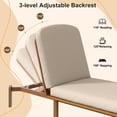 thumbnail image 2 of Chaise Longue d'Extérieur Réglable Chaise de Patio d'Extérieur Inclinable Chaise de Piscine avec Dossier Réglable pour Patio, au Bord de la Piscine Ou Plage, 2 of 5