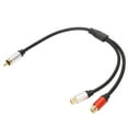 thumbnail image 4 of Stereo Y Splitter Cord, Wearable Multipurpose 1RCA To 2RCA Cable  For TV For Subwoofer For DVD, 4 of 8