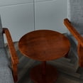 thumbnail image 4 of Contemporary Grey Fabric Arm Chair Set with Side Table | Perfect for Coffee - Drinking and Chatting | Ample Seating and Comfort, 4 of 5