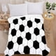 thumbnail image 3 of Fiudx Manta de Fútbol, Tela de Franela Suave, Tamaño Grande (130 X 140 Cm), Acogedora Decoración para Sofá Cama, Versátil para Viajes y Hogar, Cálido Regalo Navideño, Color Negro., 3 of 6