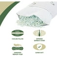 thumbnail image 3 of Comfez Shredded Memory Foam Pillow - Zippered Cooling Bamboo Cover - Adjustable Thickness for Back, Side & Stomach Sleepers (Toddler/Travel Size 13x18) 1 Pack, 3 of 8