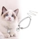 thumbnail image 5 of Hermoso collar ajustable para mascotas y gatos con cascabel para la mayoría de los suministros para perros y gatos., 5 of 12