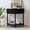 B-Black, variant on PHOYAL Fluted Half Moon Console Table with Drawers and Storage, Wooden Semi Circle End table with Shelf for Living Room, Half Round Side Table for Entryway Hallway, Walnut