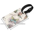 thumbnail image 4 of Balery Flying Butterflies-1 Print Durable Luggage Tags with Secure Strap, Personalized Travel ID Tags for Suitcases, Bags, and Backpacks - Easy Identification for Men and Women, 4 of 8