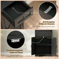 thumbnail image 5 of HomGarden Floor Storage Cabinet Large Farmhouse Kitchen Pantry Cabinet W/Drawers & Doors & Shelves for Home, Bathroom, Entryway, Living Room, Black, 5 of 10