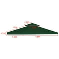 thumbnail image 2 of Canopy Replacement Top Double Tier Only, 10x10 Canopy Tent Top Cover for Outdoor Patio Pavilion Sun Shade, 2 of 7