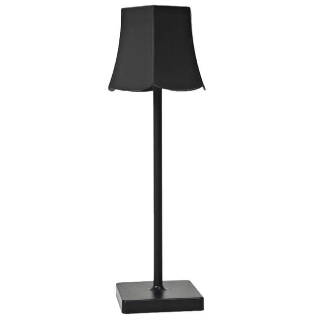 Lámpara de mesa LED inalámbrica recargable 2000 mAh luz de escritorio con control táctil (negro)