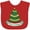 Red, variant on Inktastic Baby's First Christmas Tree Boys or Girls Baby Bib