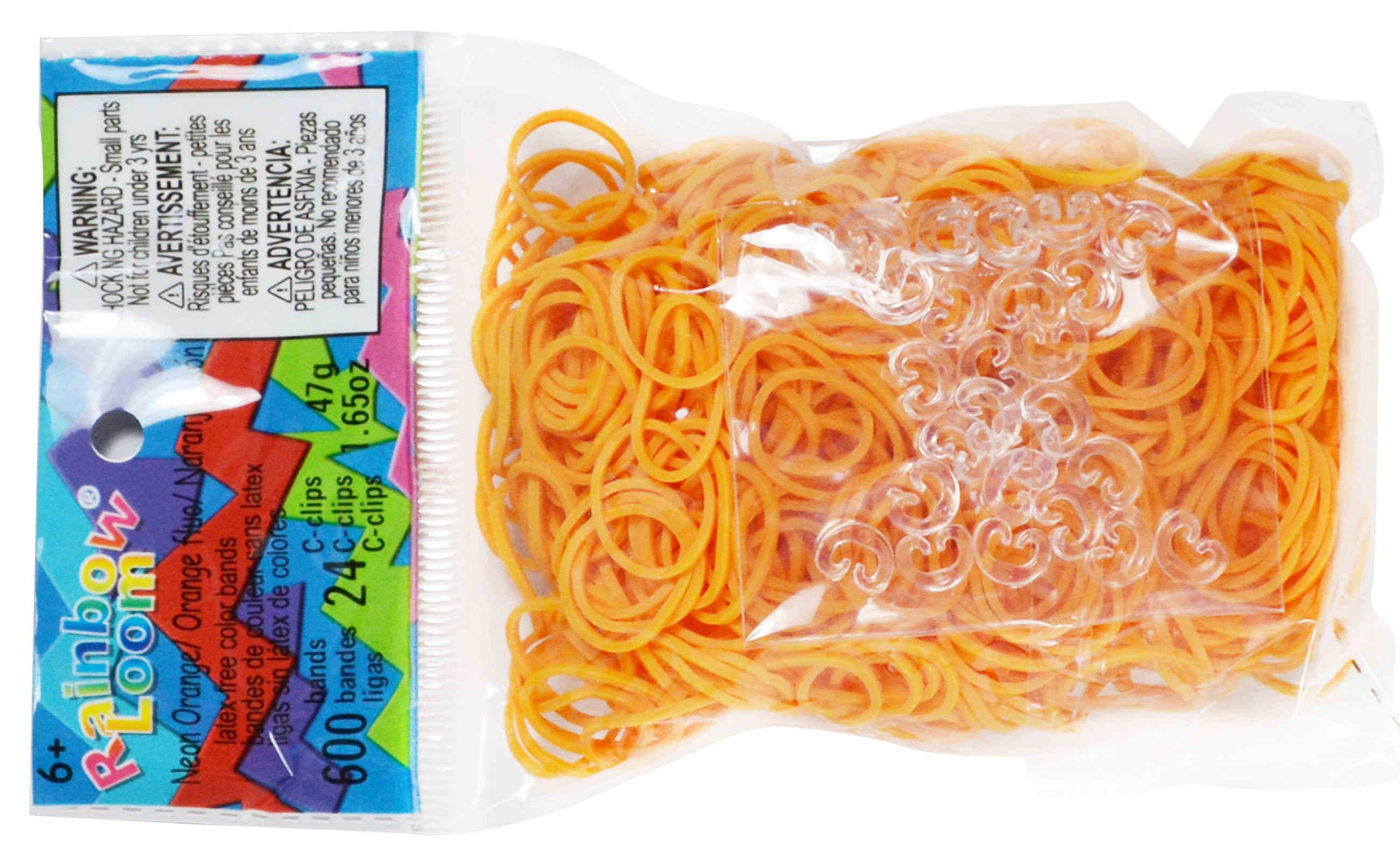 Rainbow Loom Sweets Fairy Pastel Orange Rubber Bands Refill Pack 600 ct 