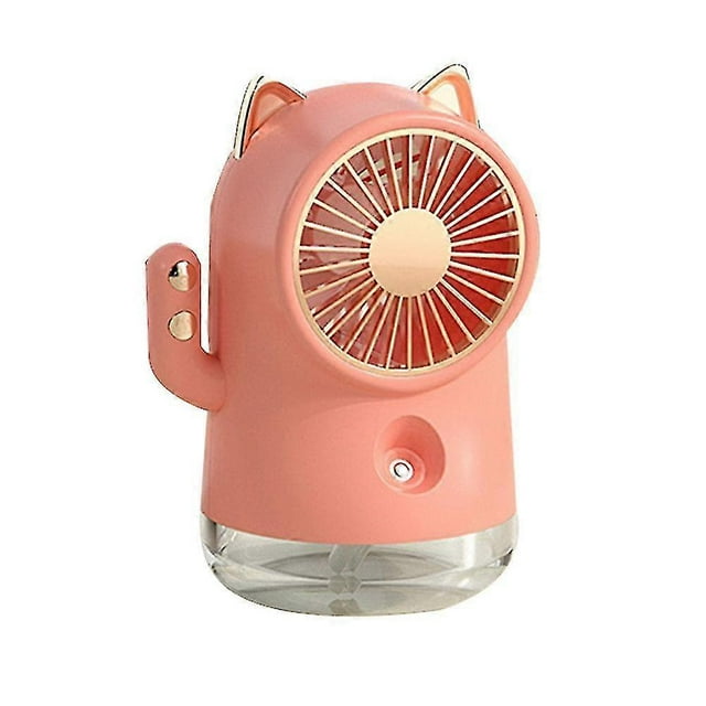 Table Misting Fan, Personal Cooling Mister Fan , Usb Rechargeable Water Spray Mist Fan For Office_Perfect Gift