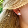 thumbnail image 2 of Gems Jewels 1.45 Ct Round Cut Fire Opal Womens Push Back Stud Earrings 14K Rose Gold Plated 925 Sterling Silver, 2 of 2