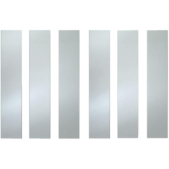 6 Pack 7-1/4" Tempered Glass, for 6' Aluminum Railing