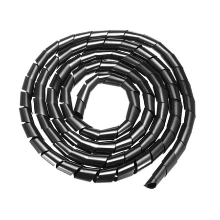 Unique Bargains 18mm Flexible Spiral Tube Cable Wire Wrap Manage Cord 3Meter Long Black price history on PriceWatchPro