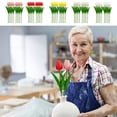 thumbnail image 1 of Tulipanes De Imitación De Plástico 10 flores artificiales de plástico color beige para decoración de bodas, hogar, ramos y accesorios para fiestas. Rkxzt, 1 of 7