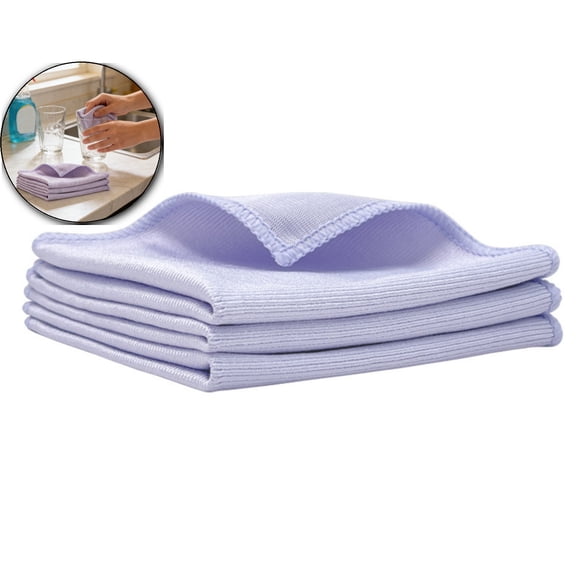Microfiber Glass Cleaning Cloths 2 Pack, Lint Free Free, Reusable Microfiber Cleaning Cloth for Cleaning Windows, Glasses, Mirrors, Screens, Stainless Steel