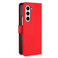 thumbnail image 7 of Wallet Case for Samsung Galaxy Z Fold 5, PU Leather Flip Protective Phone Case Card Slots Holder Pocket Emboss Flower Stand Magnetic Book Case for Samsung Galaxy Z Fold 5 - Red, 7 of 7