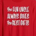 thumbnail image 2 of Instant Message - Best Christmas Gifts Fun Uncle - Men's Long Sleeve T-Shirt, 2 of 5