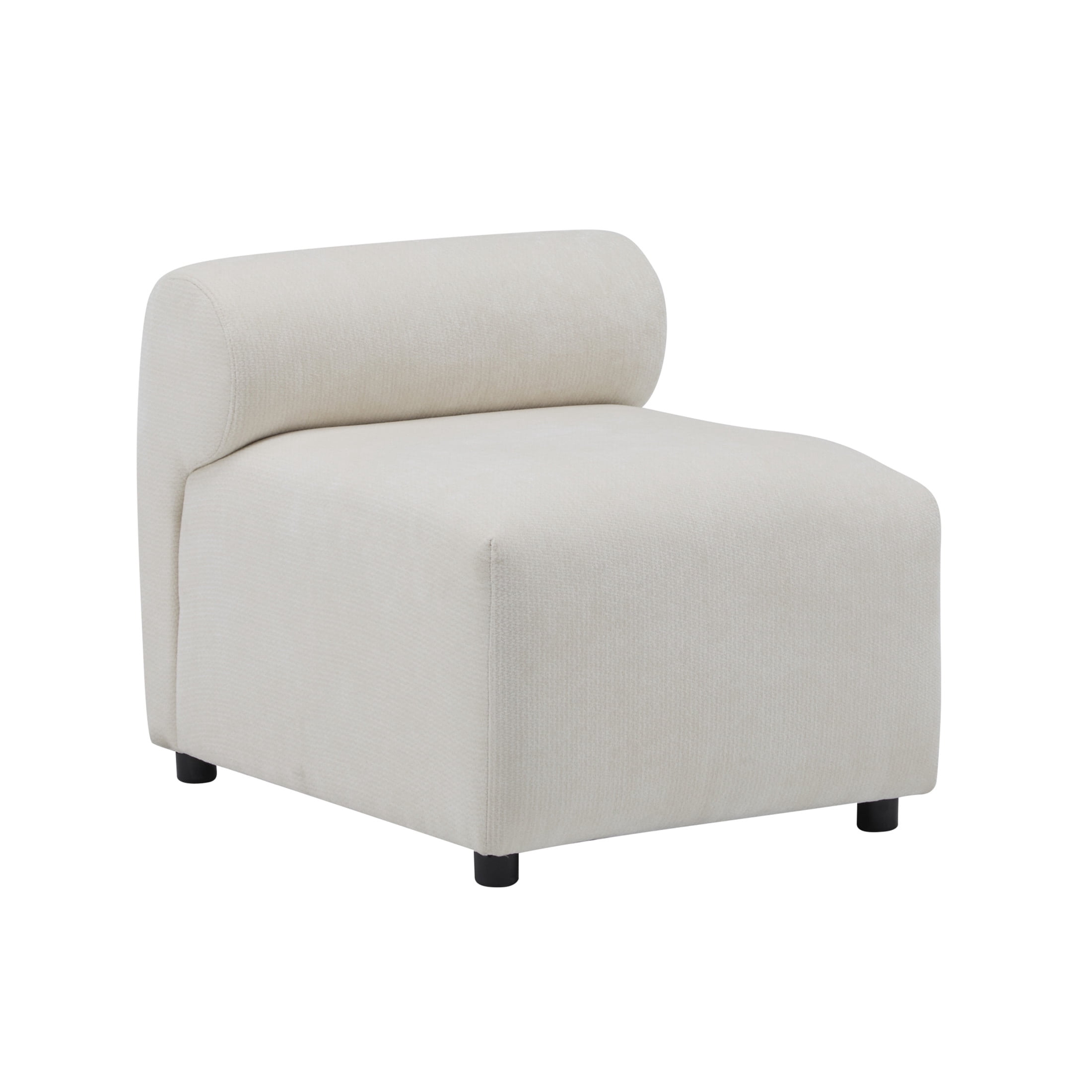 Christopher Knight Home 6-Seat Upholstered Modular Sectional Sofa, Round-Back with Deep Cushions, Beige