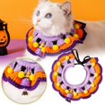 thumbnail image 1 of Collar Para Gatos De Halloween Con Diseño De Calabaza De Punto, Accesorios Para Mascotas Para Interior Y Exterior, Festivo, Cómodo Y Duradero, Poliéster, 1 of 4