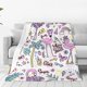 thumbnail image 1 of Fotbe Summer with Flamingo Manta de Franela Acolchonada con Estampado, Súper Suave y Esponjosa, Extra Grande para Sofá, Cama, Uso Todo el Año-60"x50", 1 of 7